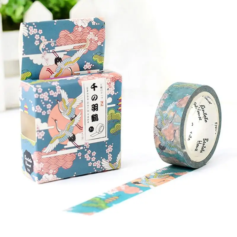 15 мм X 7 м милые Lotkawaii цветок еда Животные декоративные васи клейкие ленты DIY Скрапбукинг Маскировочная лента школьные офисные принадлежности - Цвет: 2
