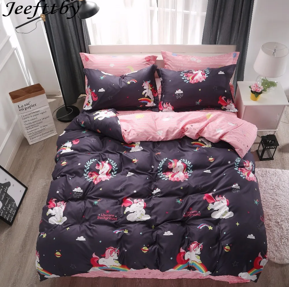 Jeefttby домашний текстиль простой полосатый милый зверь мультфильм 3/4 шт. Комплект