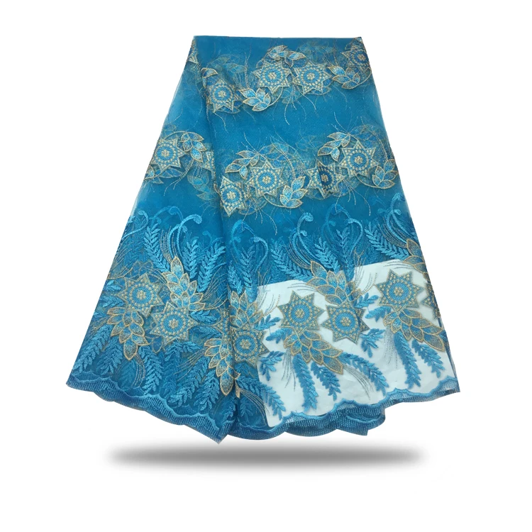 5yards french lace embroidered tulle material.latest nigerian african fabric for party dress.FC17-LFF26 | Дом и сад
