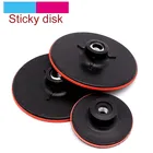 1 шт., 345 дюйма, шлифовальный диск для полировки, резьба M10 M14, липкий диск, губка для полировки, угловая шлифовальная машина, запчасти для шлифовальной машины