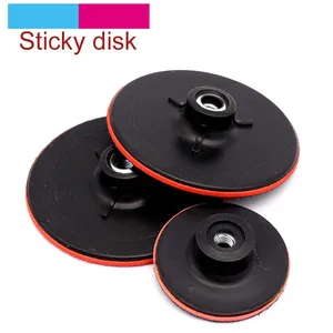 1 шт., 345 дюйма, шлифовальный диск для полировки, резьба M10 M14, липкий диск, губка для полировки, угловая шлифовальная машина, запчасти для шлифовальной машины