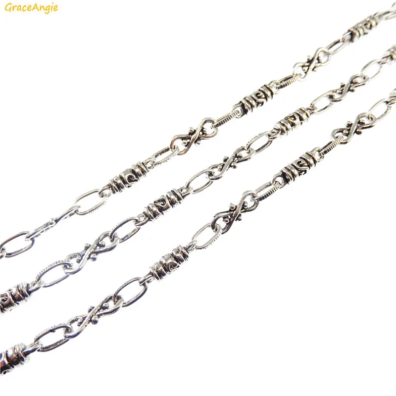 Цепочка Серебряная в античном стиле для мужчин и женщин 1 шт.|metal chain|jewelry findingcraft