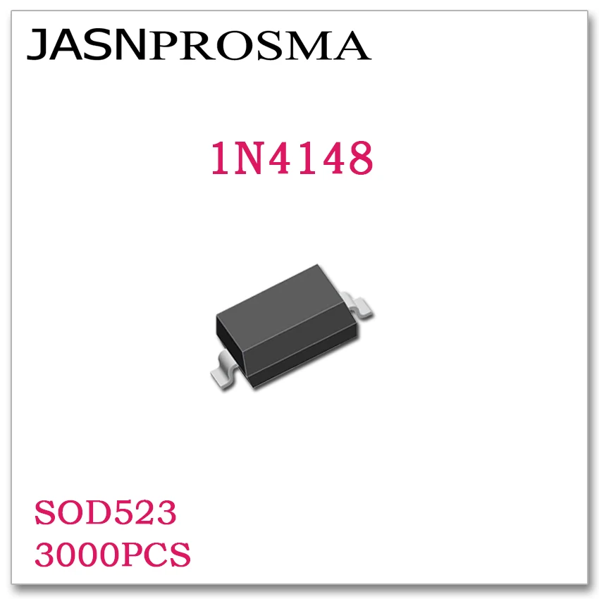 JASNPROSMA SOD523 1N4148 3000 шт. Высокое качество Новые товары диоды SMD T4 0603/1608|Запасные части|