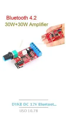 DYKB цифровой lcd Bluetooth 4,2 MP3 декодер доска Аудио MP3 WAV WMA APE FM радио лирика дисплей USB плеер Запись F/усилитель