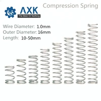 50pcslot 1 01610 50 small coil compression springstainless steel springssmall spot micro compression spring for 3d printer