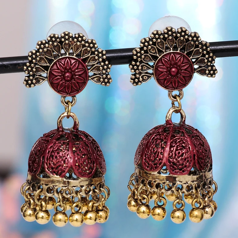 Цыганские украшения ретро этнические индийские Jhumka маленькие колокольчики