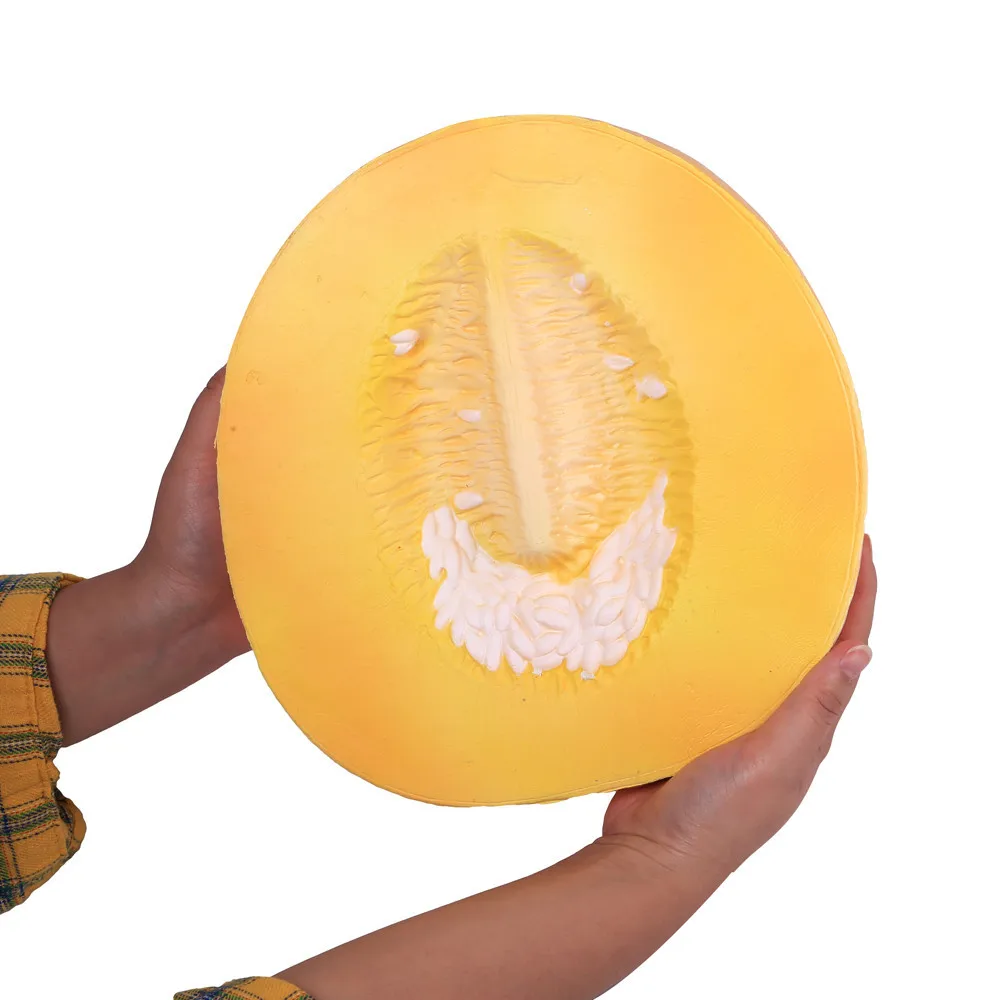 HIINST милые игрушки пушистые Squishies Squeeze Jumbo супер гигантские мягкие канталупы медленно поднимающаяся сжимающая игрушка для снятия стресса MJ1025
