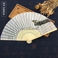 free shipping 21x38cm asian pocket fan folding hand held fan hand painting folding fan