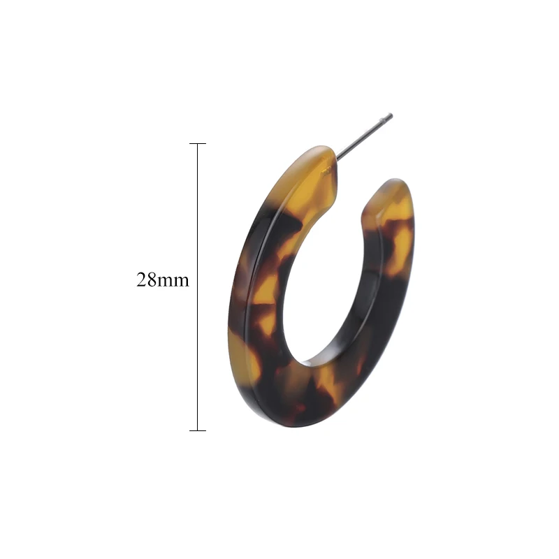 Brincos Новые Модные Акриловые серьги для женщин C Tortoiseshell леопардовые ювелирные