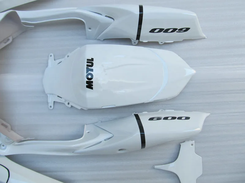Набор обтекателей для литья под давлением GSXR600 750 K8 08 09 GSXR 600 GSXR750 2008 2009 ABS белый