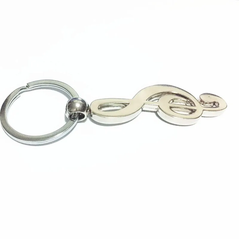 2018 лидер продаж Новинка металлической музыки символ брелок посеребренные