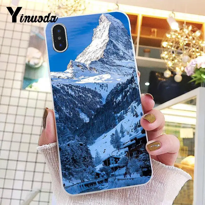 Чехол Yinuoda Alps mountain оболочка аксессуары для телефона чехол iPhone 8 7 6 6S Plus X XS MAX 5 5S SE XR 10