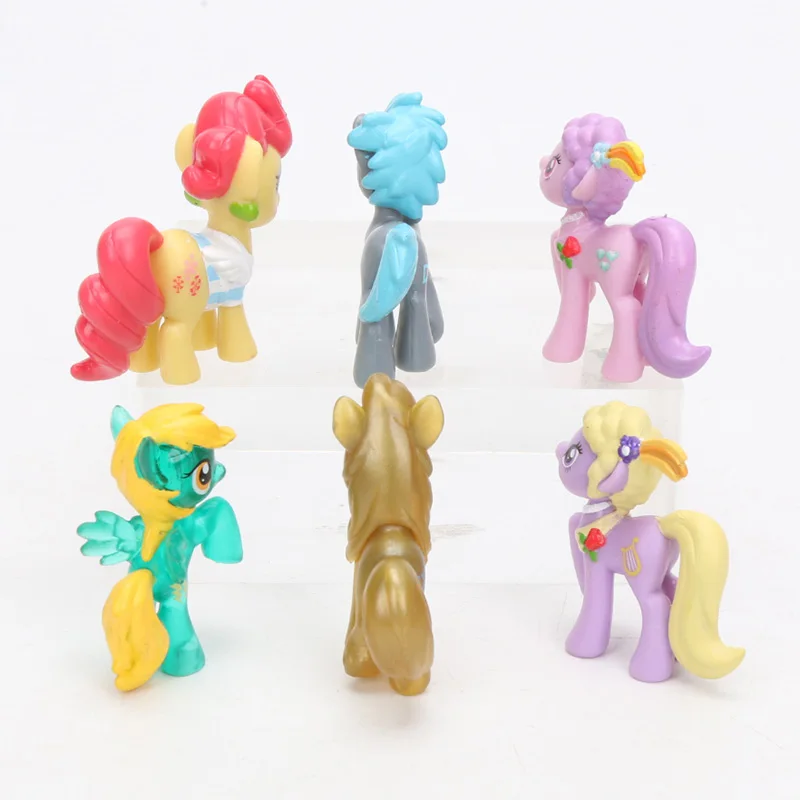 1 шт. игрушки My Little Pony Mini Pony ПВХ фигурки героев дискорд Радуга Дэш сумеречные искорки Спайк Пинки Пай DJ Pon-3 игрушки куклы