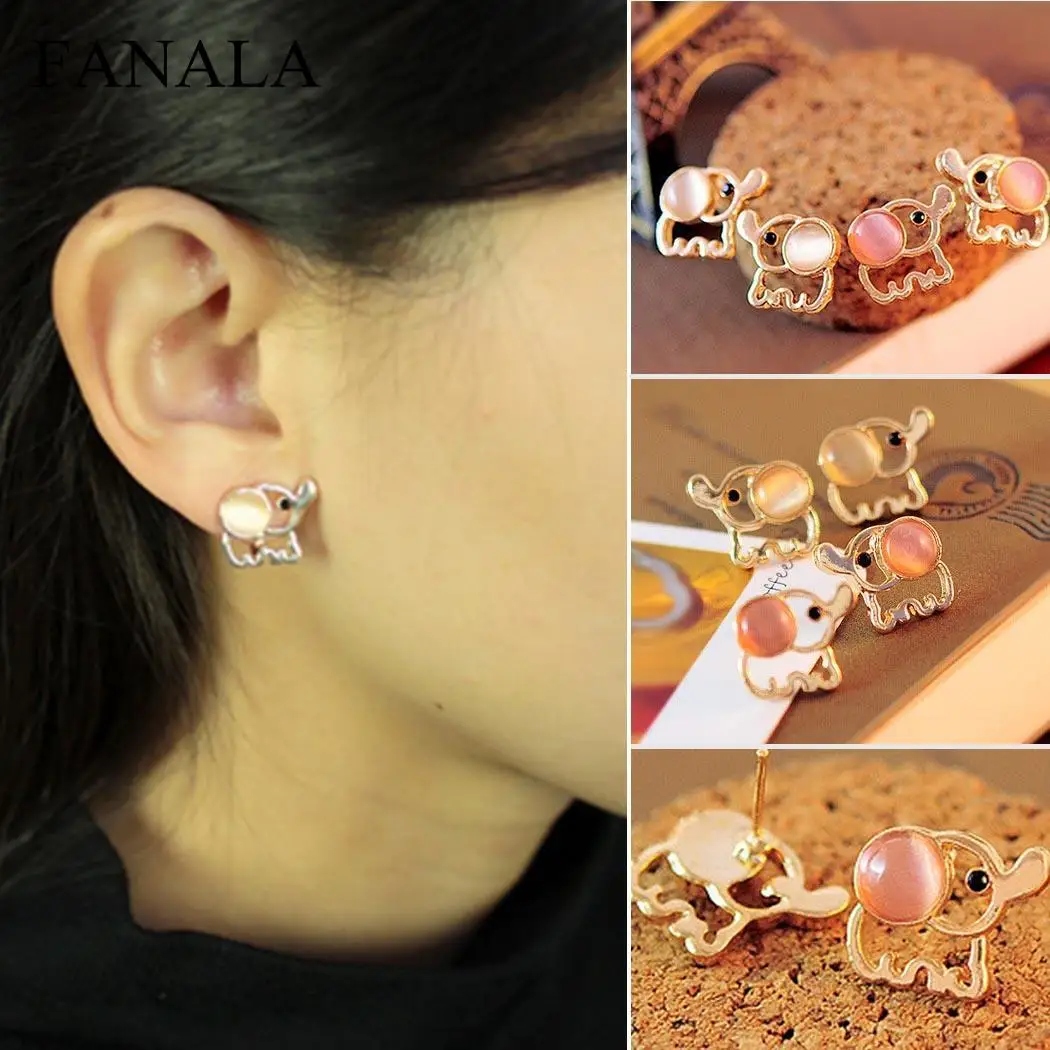 Ear Elegant 1 Earring Earrings Women Pair Alloy Rhinestone Stud |