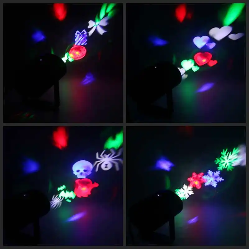 

SZYOUMY Christmas Laser Snowflake Projector Outdoor LED Waterproof DJ Disco Stage Lights Home Garden Star Light Indoor Outdoor