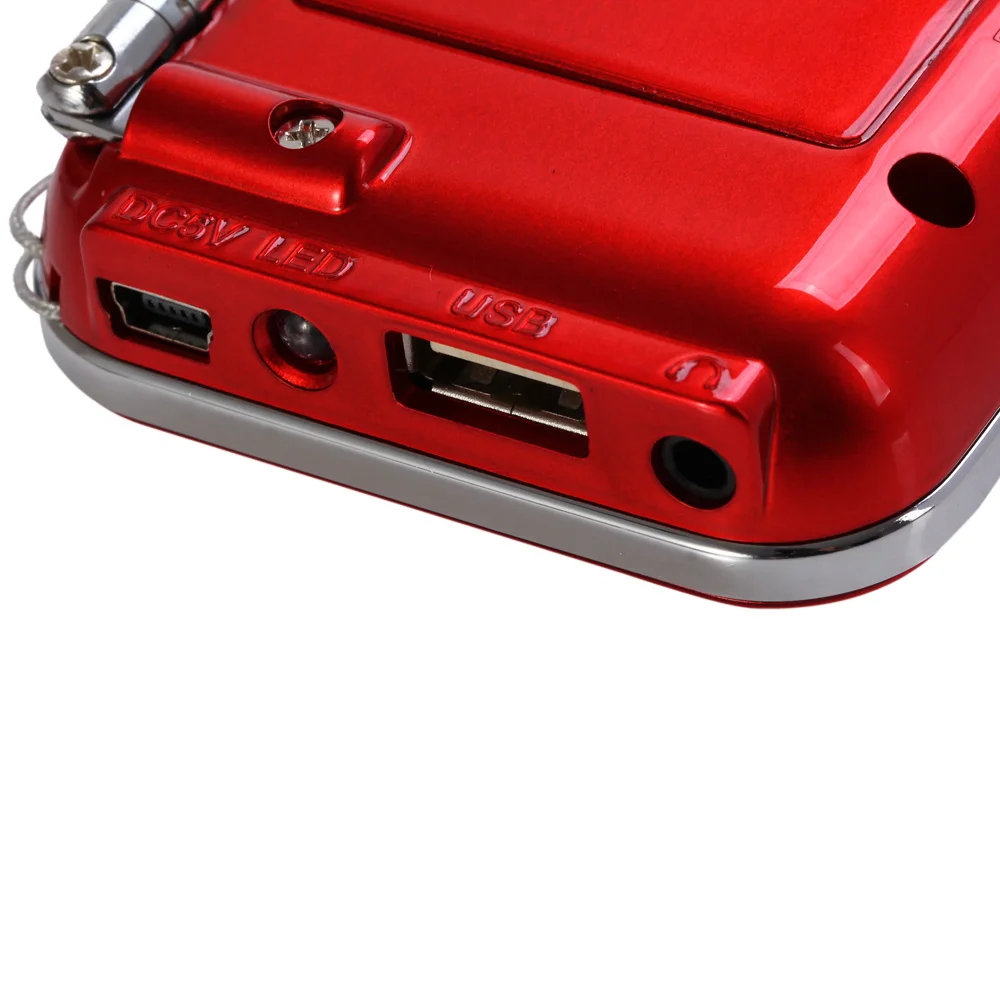 Новый мини Портативный ЖК дисплей цифровой FM радио Динамик USB TF карты Mp3