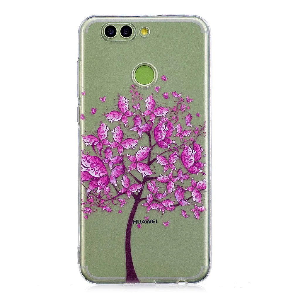 Fitted Case for Huawei NOVA 2 Plus BAC-L21 TPU Silicone Cover Phone NOVA2 BAC-AL00 BAC L21 Painted Cases |
