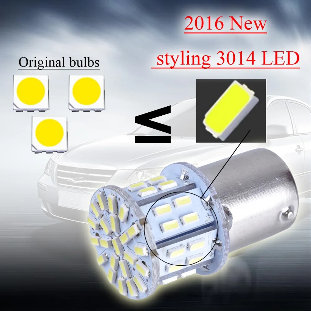 AutoEC 1156 1157 ba15s bay15d p21w p21/5w 50 smd 3014 Светодиодный Автомобильный задний стоп светильник