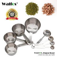 walfos hot selling stainless steel kitchen measuring cup measuring tools measuring spoons baking spoon of sugar coffee sets