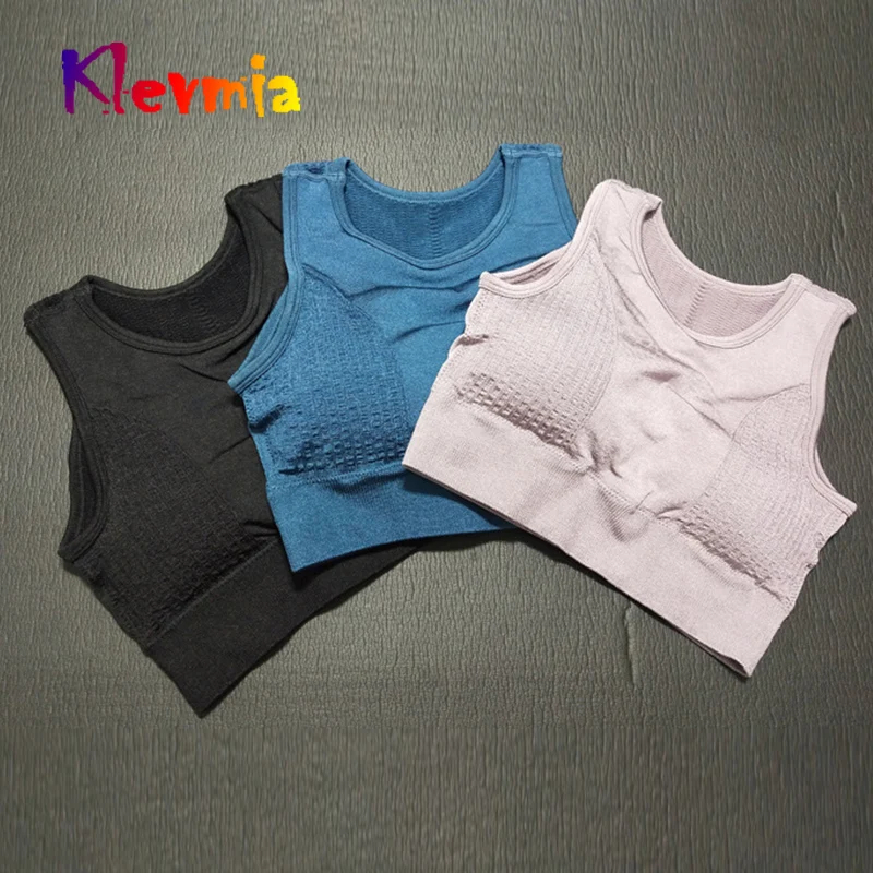 Women Seamless Sport Bra Fitness Gym Running Bras Push Up Crop Tops Brassiere Athletic Underwear Workout Breathable Tank Top | Спорт и