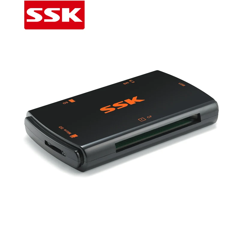 SSK SCRM059 все в 1 USB3.0 кардридер супер скорость SD/SM /Micro SD/ CF 5 Гбит/с мульти Смарт памяти