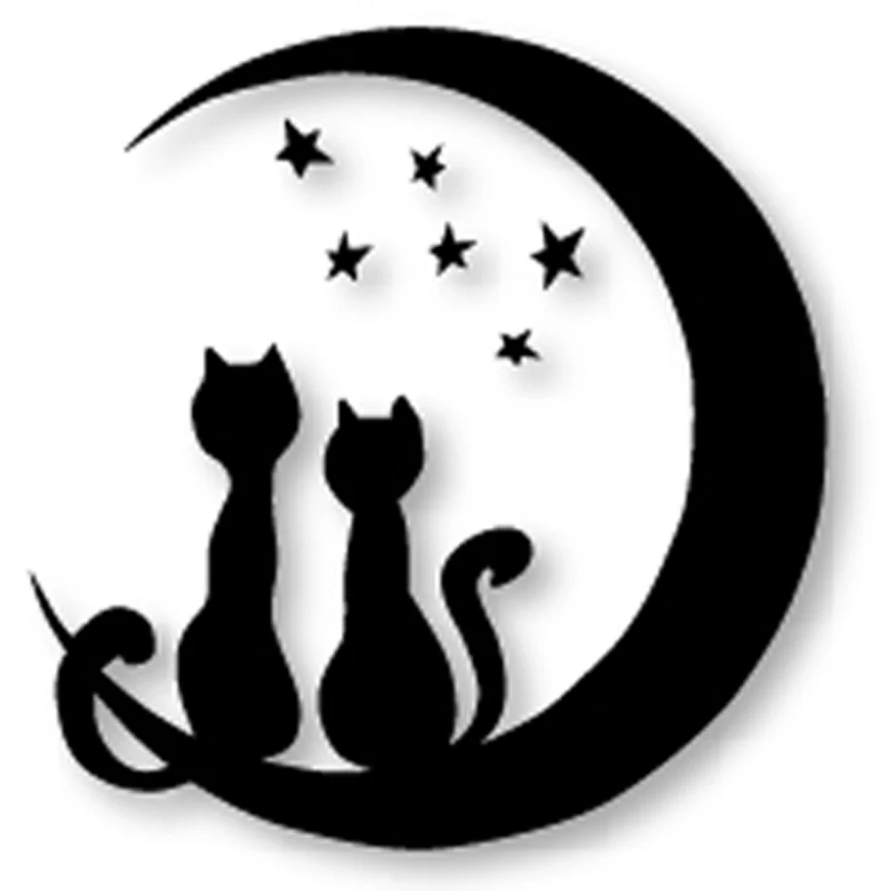 

Couple cats on moon 67*63mm Metal Cutting Dies Stencil DIY Scrapbooking Paper Craft Album Card Emboss Punch Knife Art Die Cuts