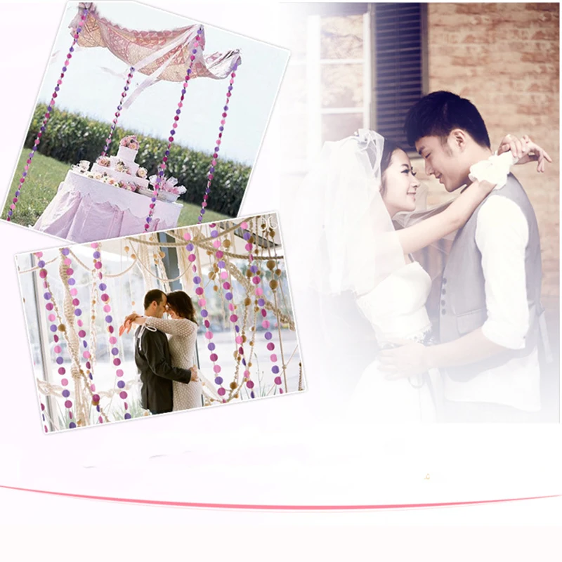 3 м Длина висит прекрасный поп Бумага вафли стерео гирлянда подвеска украшения