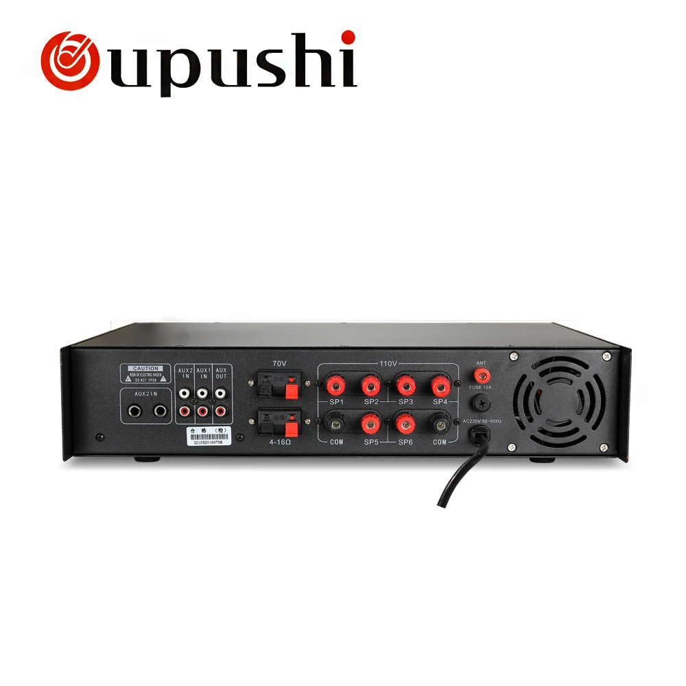 Усилитель мощности Oupushi акустический усилитель с 6 зонами bluetooth серия &quotT