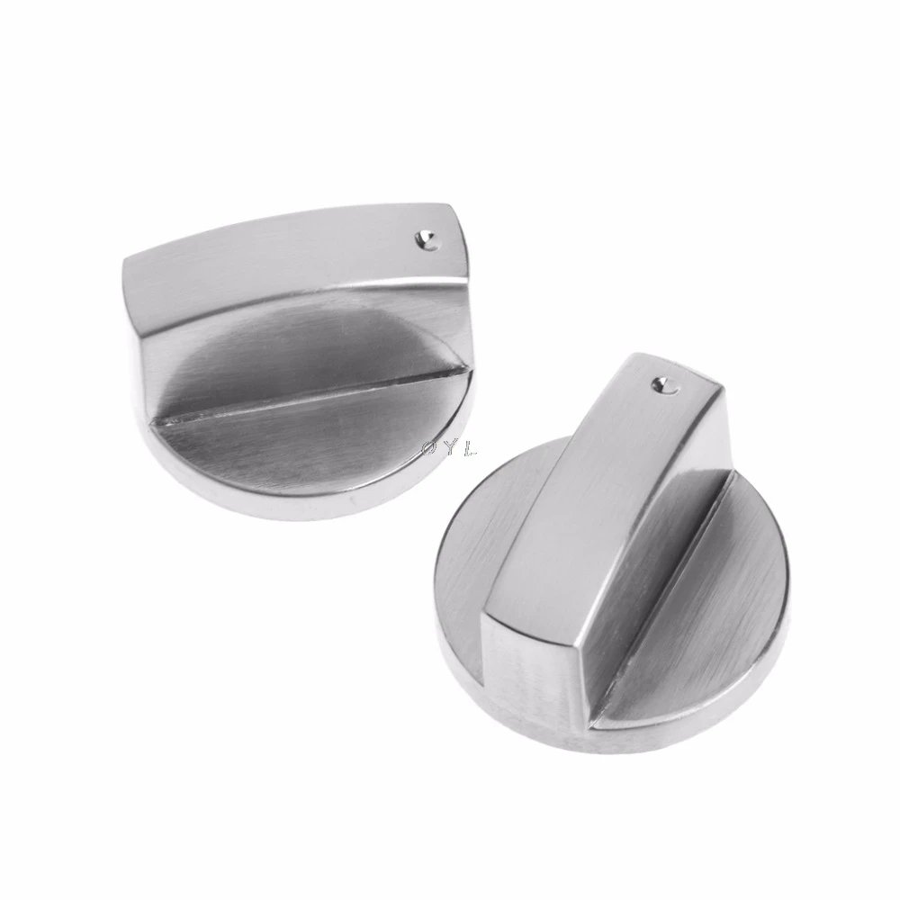

Durable 2Pcs Universal Cooker Oven Gas Stove Control Range Knob Switch Replacement Metal