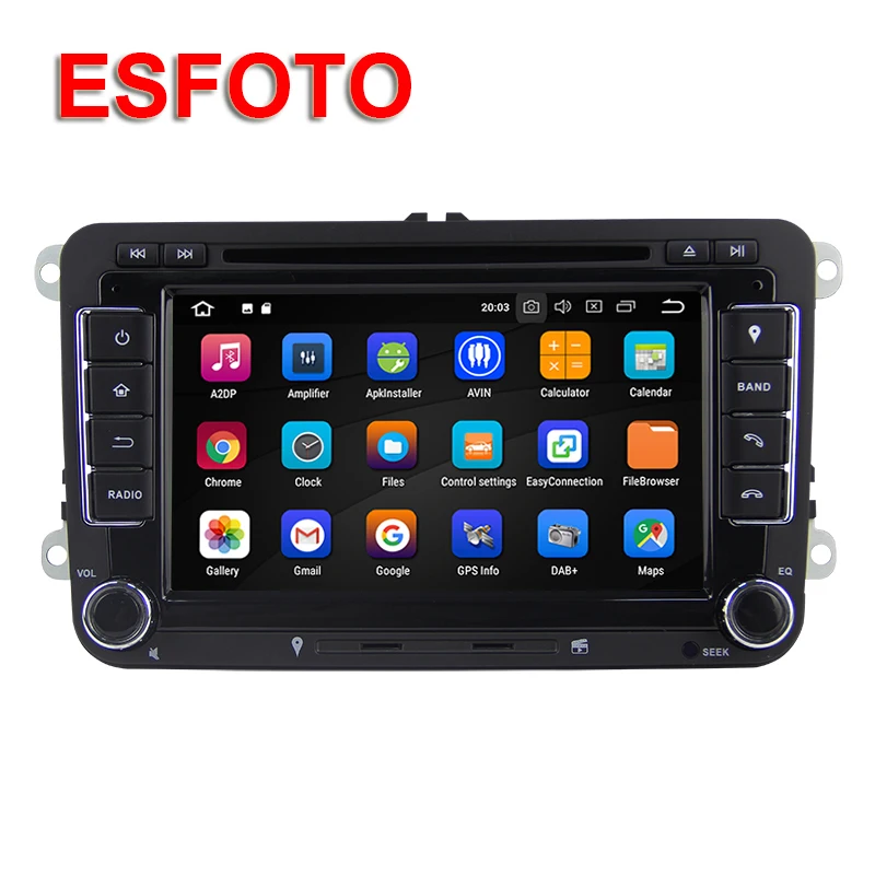 Android 8 1 два Din Автомобильный мультимедийный плеер для Skoda/Seat/Volkswagen VW Passat/B7/POLO/GOLF 5 6 DVD
