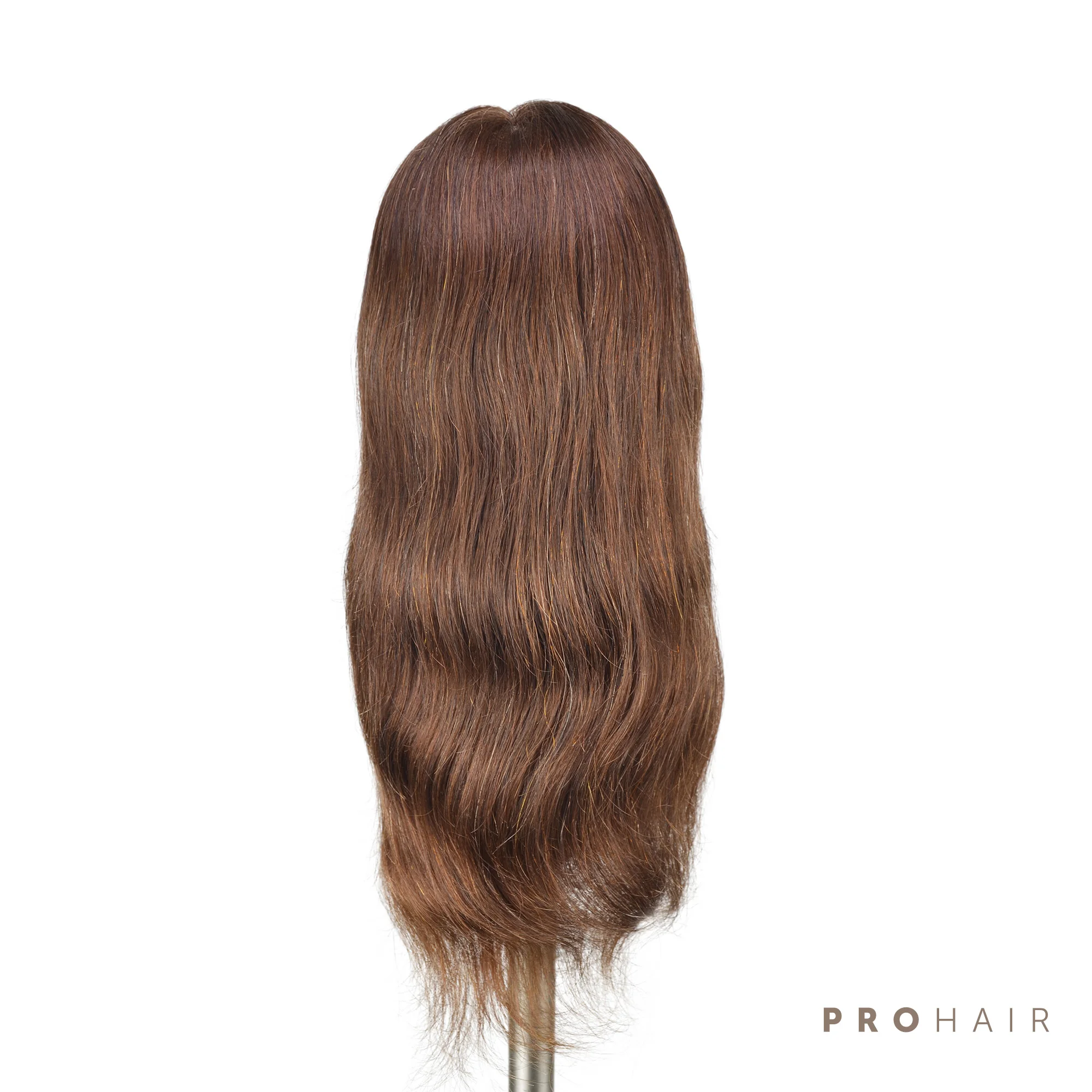 PROHAIR 45 см 18 '𧄀% человеческие волосы темно-коричневый мини-Тренировка головы