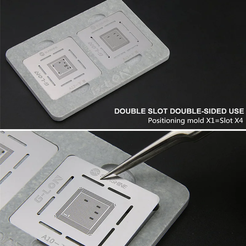 G LON SS 601H для IPHONE A8 A9 A10 A11 A12 жестяная посадка двухстороннее позиционирование