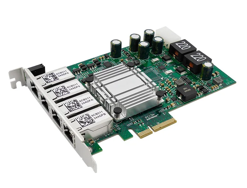 &quotE чжоу&quot EZNC68350 PCIE Порт Gigabit 4 портами PoE сетевая карта сервер Ethernet