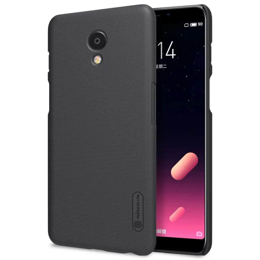 Meizu M6S чехол Mblu S6 матовый чехол Nillkin матовый защитный жесткий защитный чехол-накладка матовый чехол для Meizu M6S - Цвет: Черный