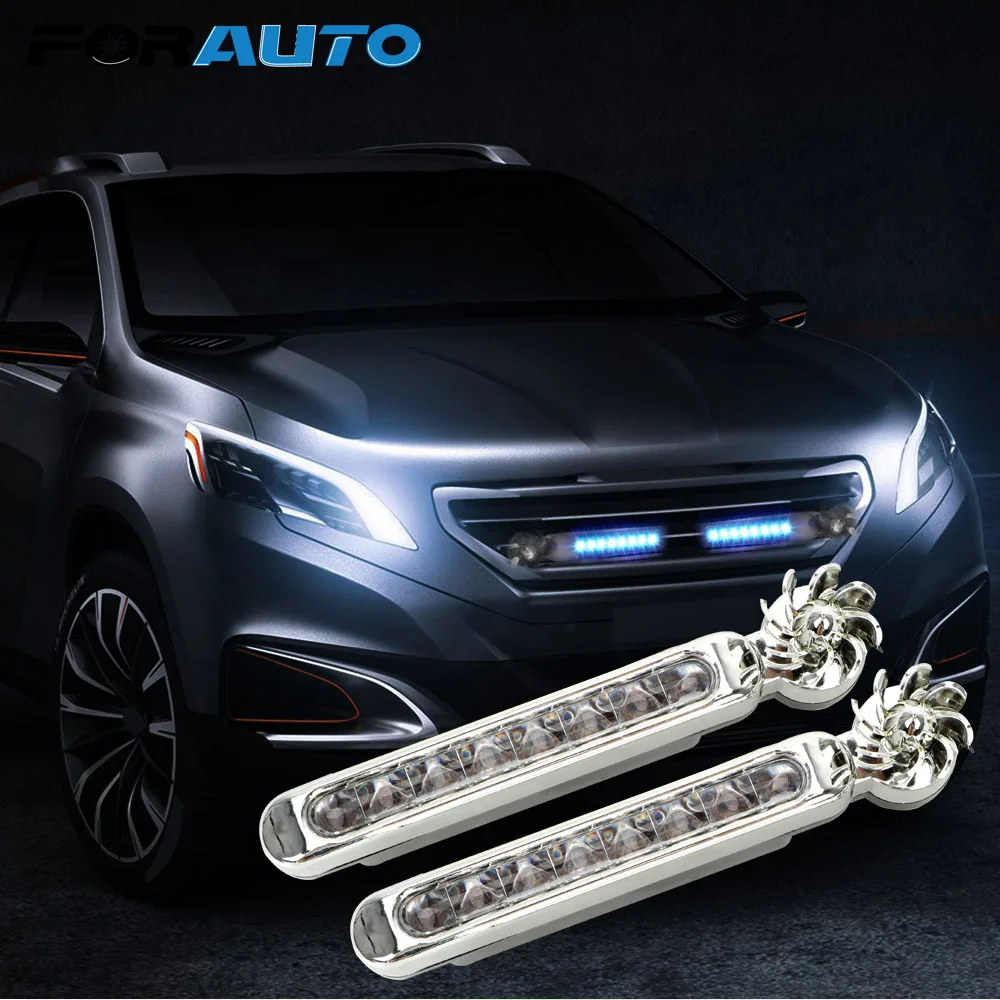 FORAUTO 1 пара Автомобильные дневные ходовые огни нет необходимости внешний