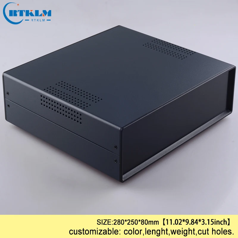 Enclosure do Conector Elétrico do Ferro Case do Instrumento de Faça Você Mesmo para o Projeto Caixa de Conexão do Fio do Controlador do Ferro 280*250*80 mm