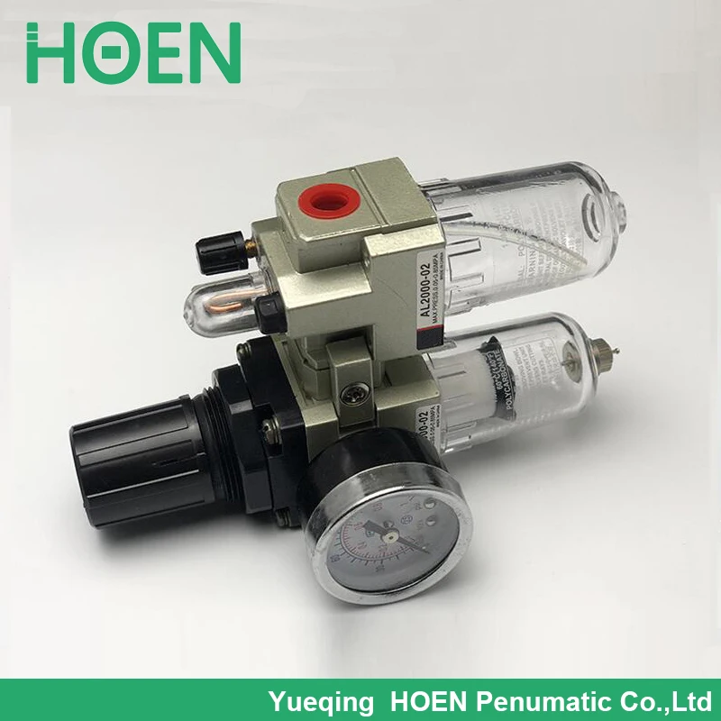 AC2010 02 02D 1/4 &quotРазмер порта SMC тип FRL комбинированный воздушный фильтр Регулятор