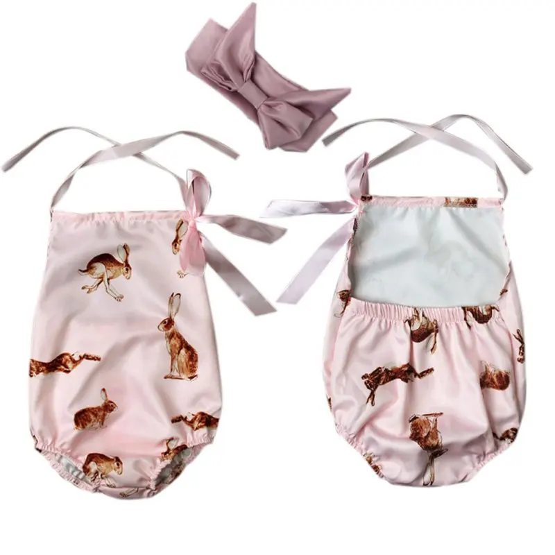 Лето 2017 милая Одежда для новорожденных Ползунки маленьких девочек розовый