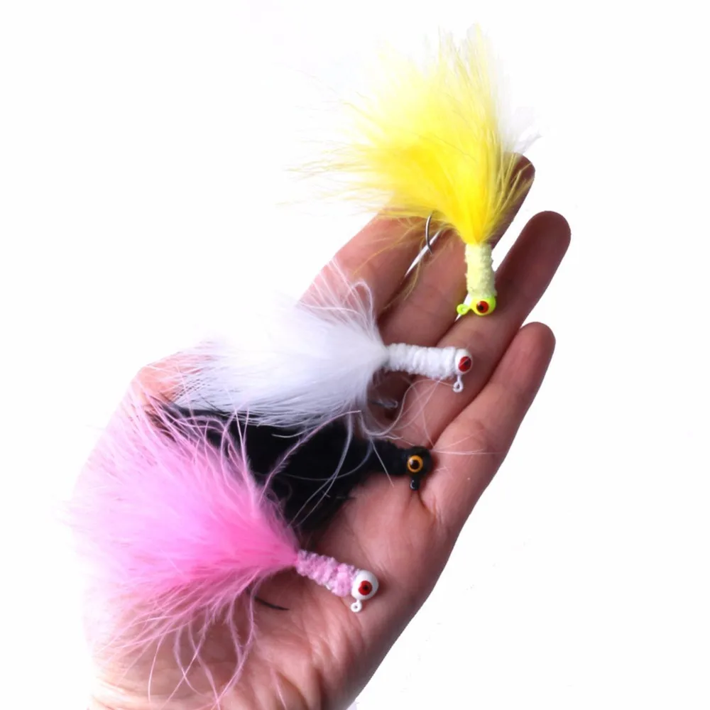 5 шт. разноцветные рыболовные приманки для ловли нахлыстом (4 цвета на