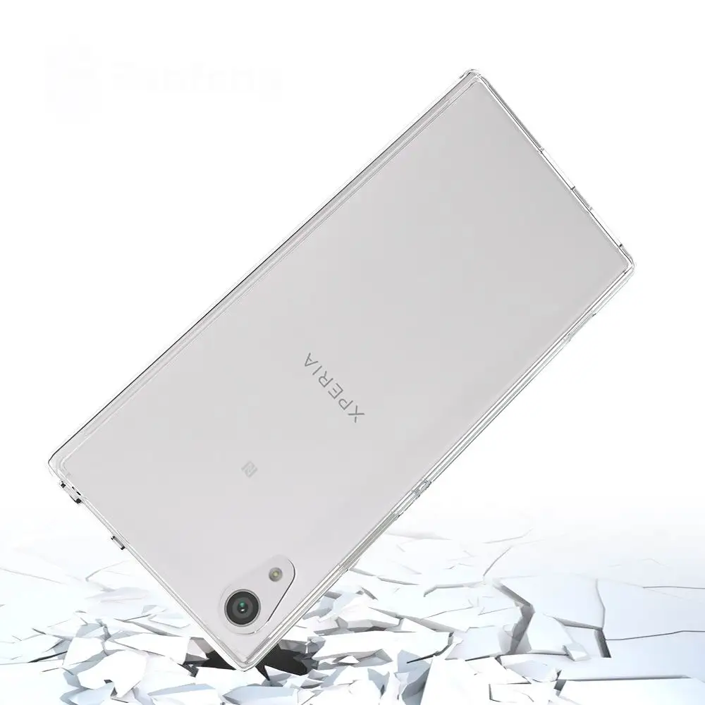 Жесткий чехол для Sony Xperia XA1 Ультра Прозрачный ударопрочный бампер силиконовый