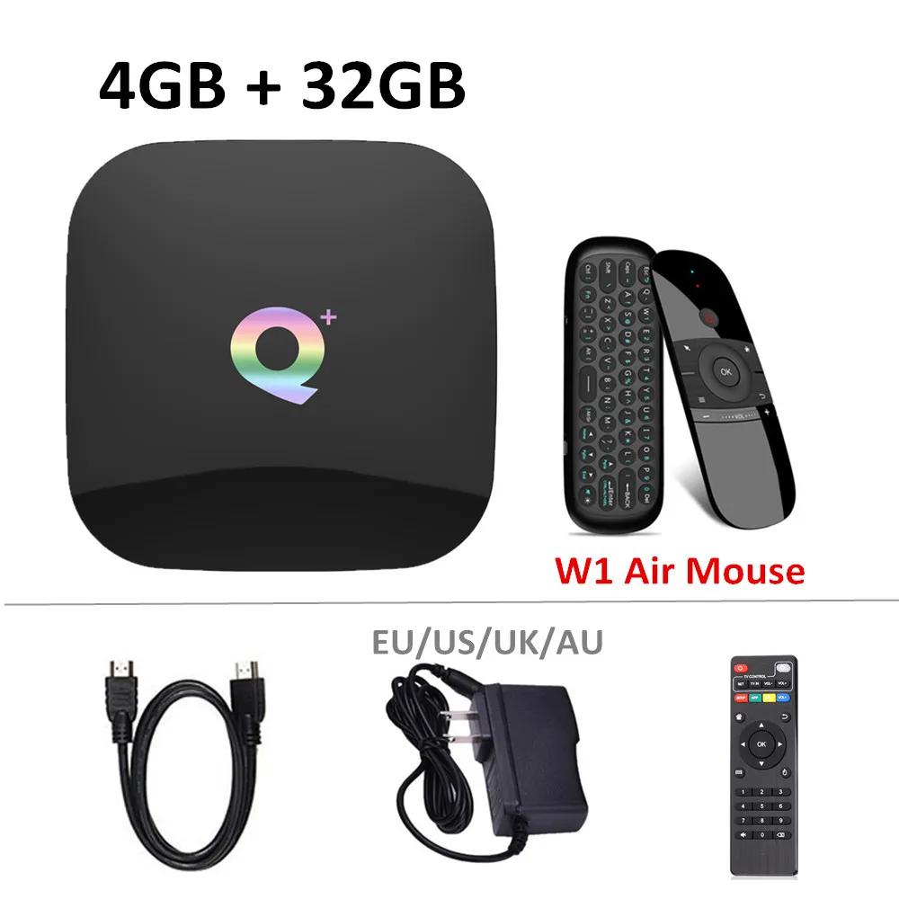 4G 32G AN W1 T95 Q плюс Smart Android 9,0 ТВ Box Allwinner H6 4 ГБ 32 ГБ, 64 ГБ и 1080 P H.265 6 K Media Player 2,4G Wi-Fi Декодер каналов кабельного телевидения PK Ми box - Цвет: 4G 32G AN W1