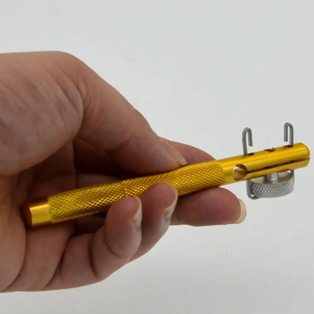 NEW Golden Strand Узловязателя двуглавый Игла Узлы Крюк Уровня Лески Крючок Галстук