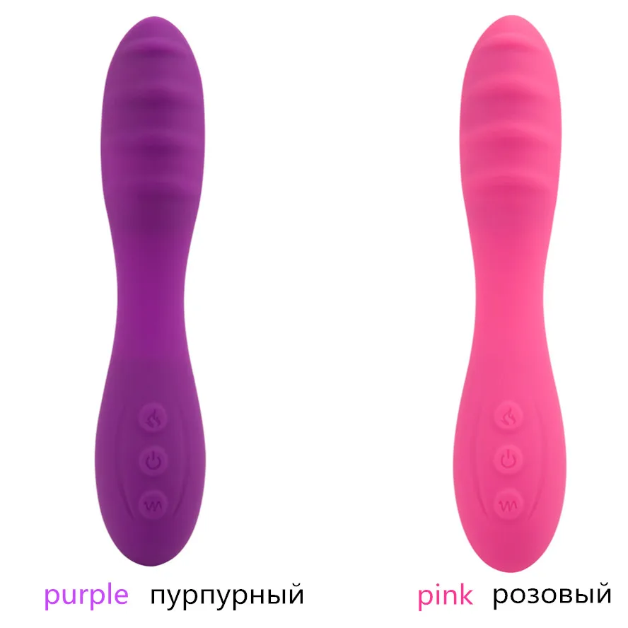 Водонепроницаемый Мощный 7 скоростей фаллоимитатор с подогревом G Spot вибратор USB
