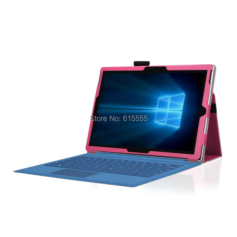 Кожаный чехол-подставка Gligle с ремешком на руку для Microsoft Surface Pro 2017/Pro 3/Pro 4 чехол
