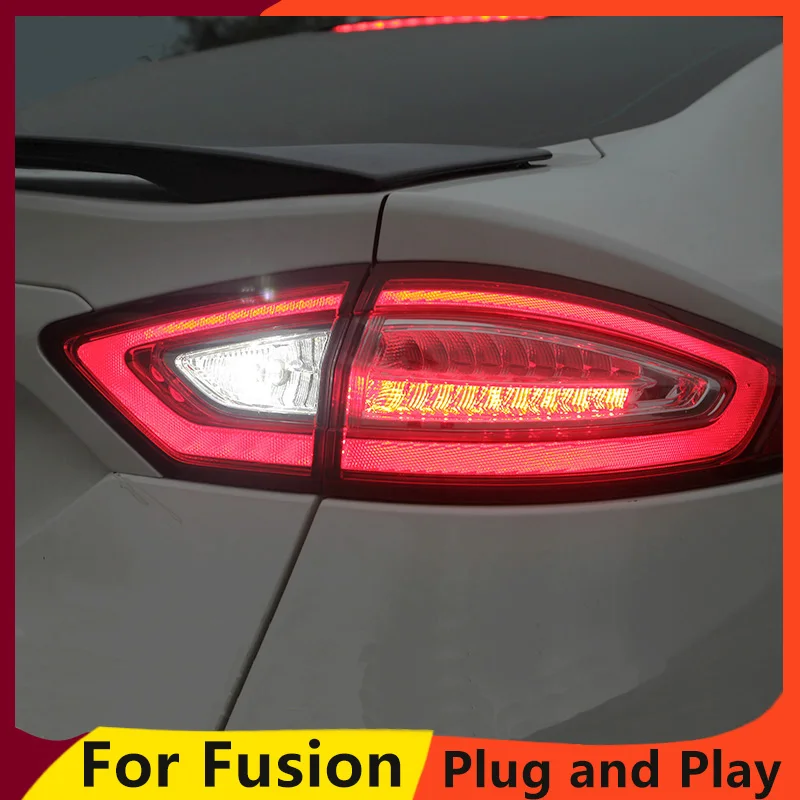 KOWELL автомобильный Стайлинг 1 лот 4 шт. для Ford Mondeo Fusion задние фонари 2013- светодиодный задний фонарь DRL+ тормоз+ Парк+ сигнал lig