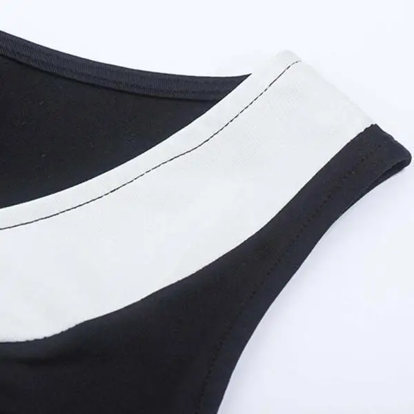 Женское облегающее мини-платье модное платье с о-вырезом без рукавов для