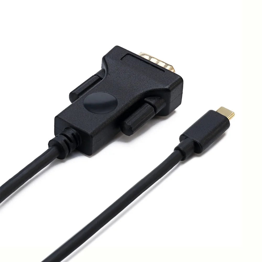 2017 горячий продукт USB C USB3.1 Type Thunderbolt 3 к VGA кабель черный 1 8 м для нового Macbook 2016 HTC10