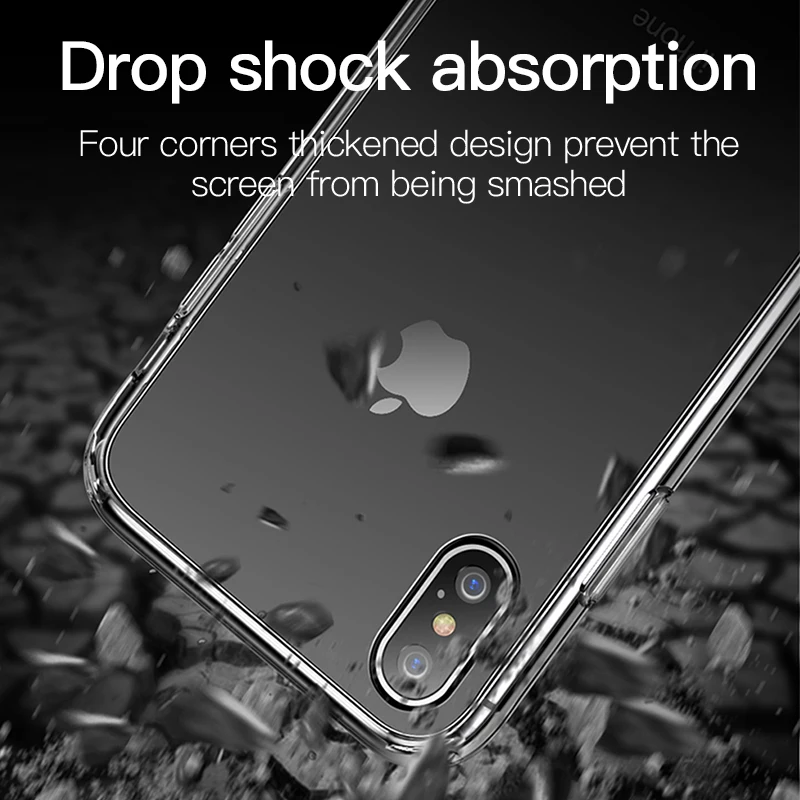 TOTU Air Cushion прозрачный чехол/Чехол/чехол для iPhone X XR Xs Max компактные Ультра Премиум