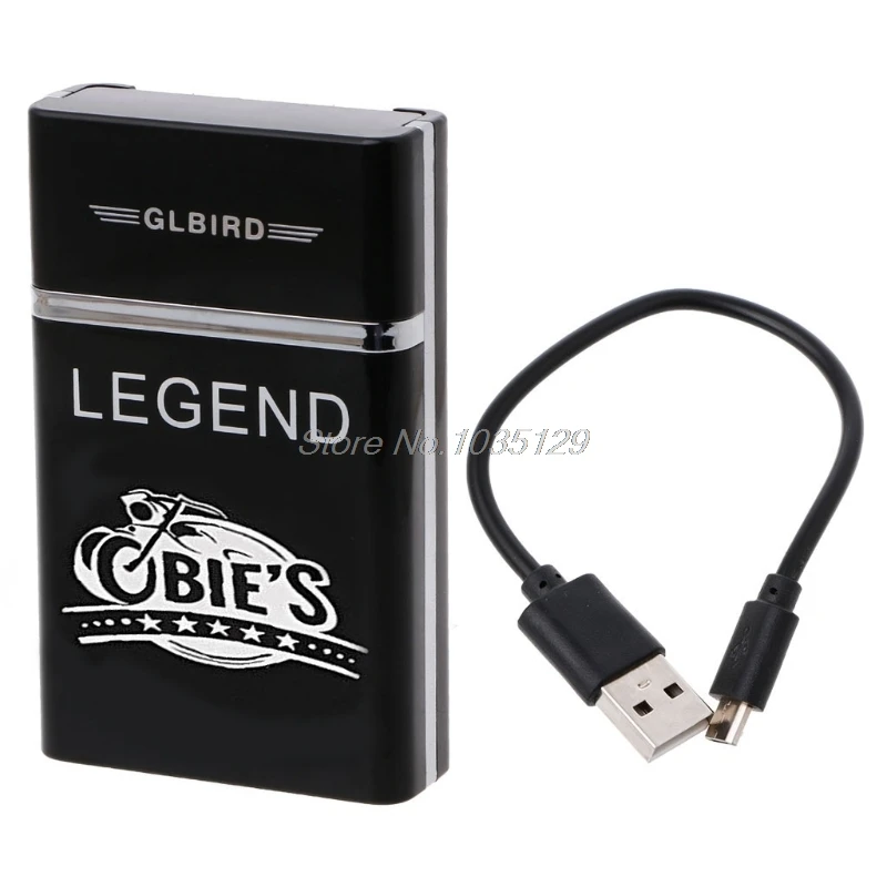 Автоматический чехол для сигарет держатель табака с ветрозащитной usb зарядкой
