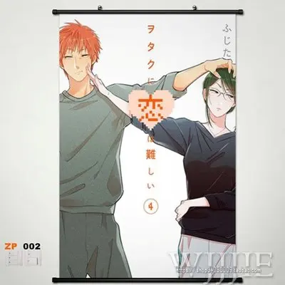 Аниме Wotakoi: Love is Hard для Otaku домашний декор плакат прокрутка стены косплей